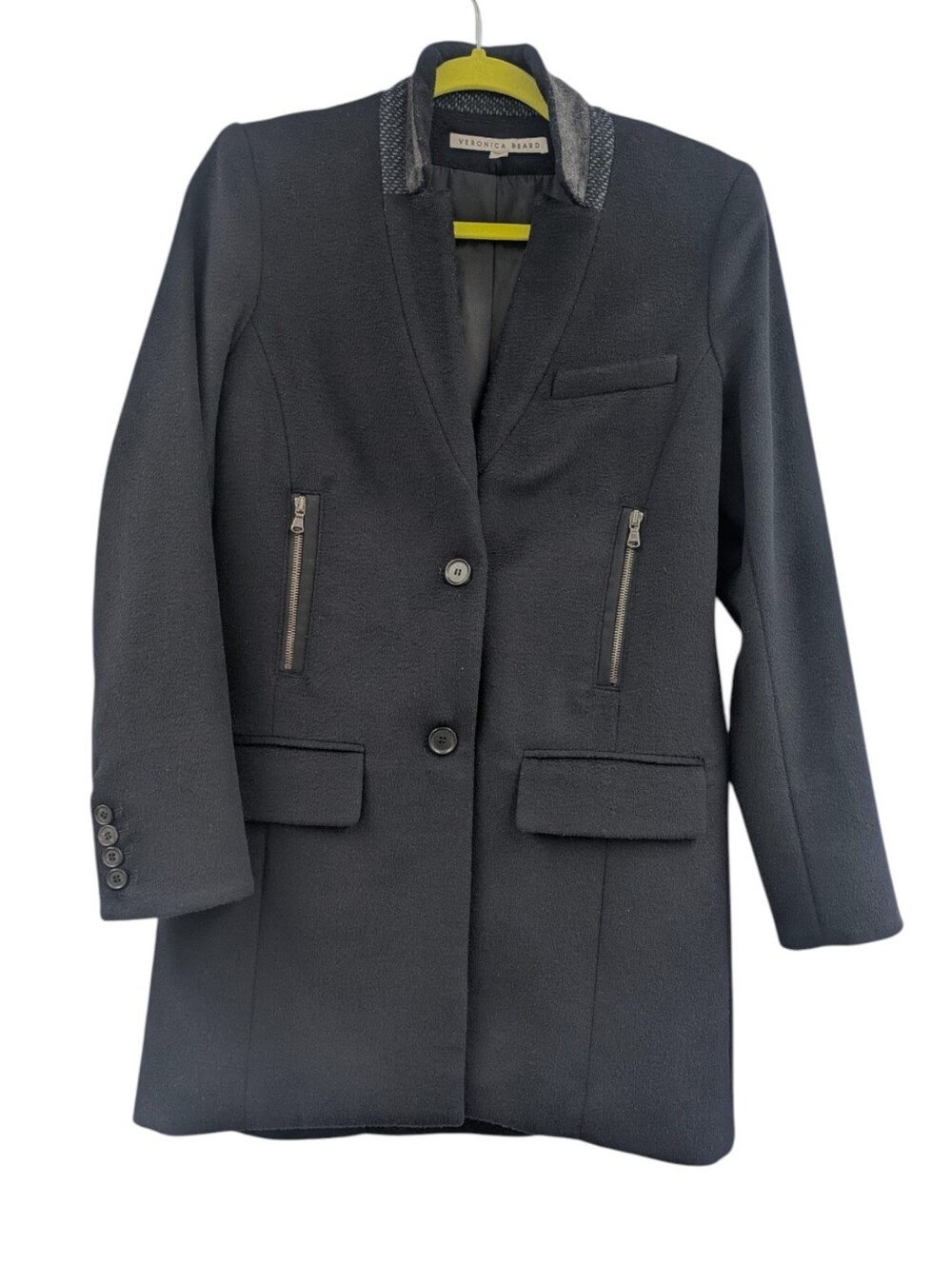 Veronica Beard Wool Uptown Dickey Car Coat